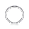 14K White Gold Matching Wedding Band - 0.33 ct