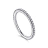 14K White Gold Matching Wedding Band - 0.33 ct