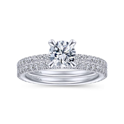 14K White Gold Matching Wedding Band