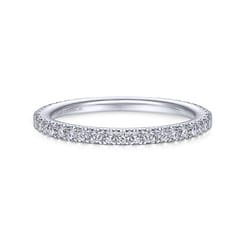 14K White Gold Matching Wedding Band