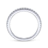 14K White Gold Matching Wedding Band - 0.33 ct