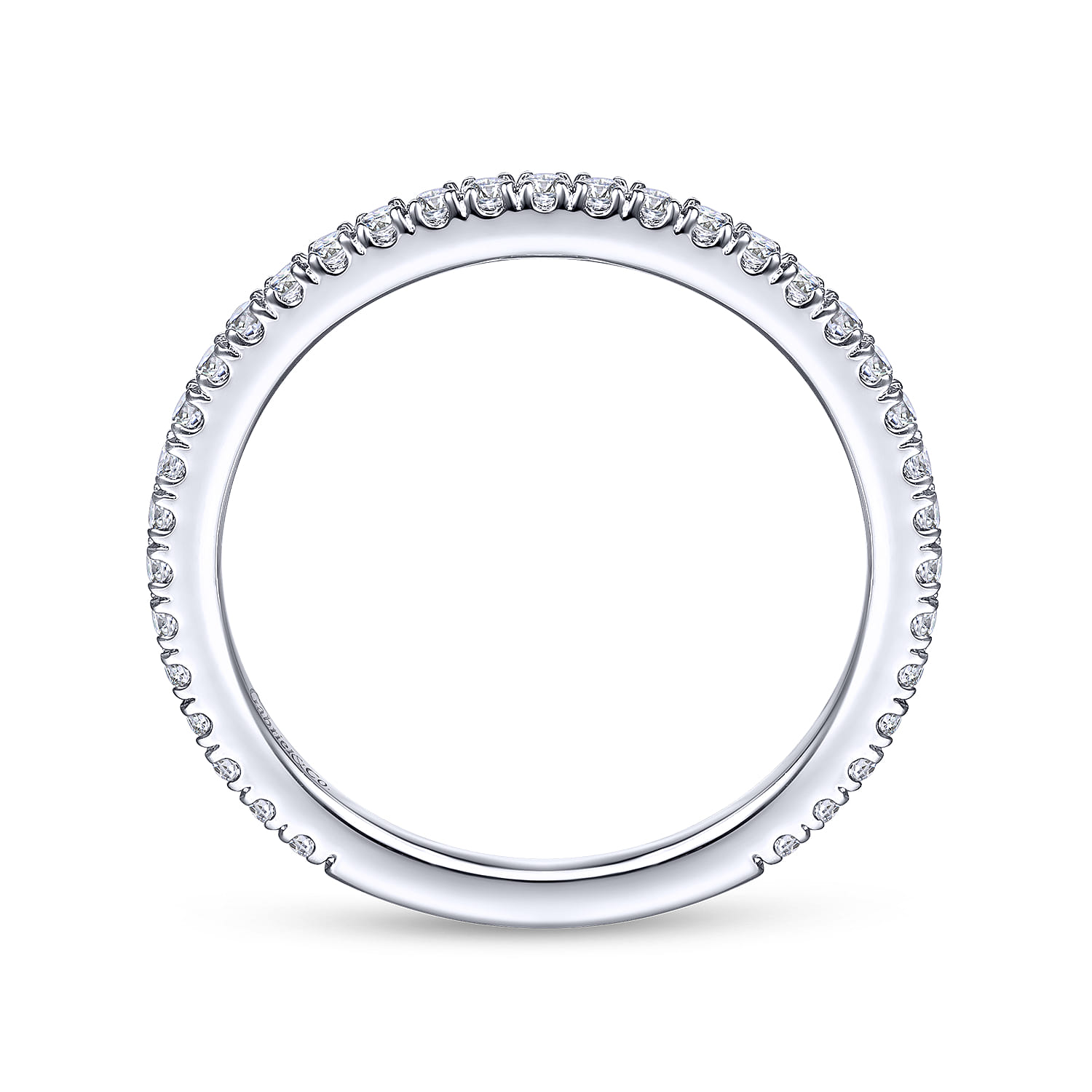 14K White Gold Matching Wedding Band - 0.33 ct - Shot 2
