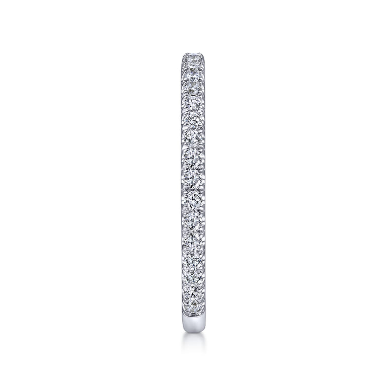 14K White Gold Matching Wedding Band - 0.33 ct - Shot 5