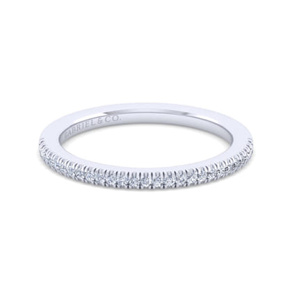 14K White Gold Matching Wedding Band