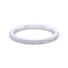 14K White Gold Matching Wedding Band - 0.13 ct
