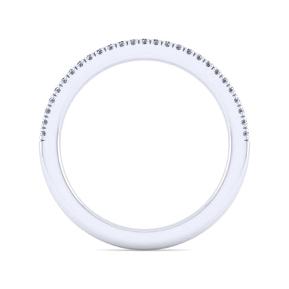 14K White Gold Matching Wedding Band