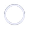 14K White Gold Matching Wedding Band - 0.13 ct