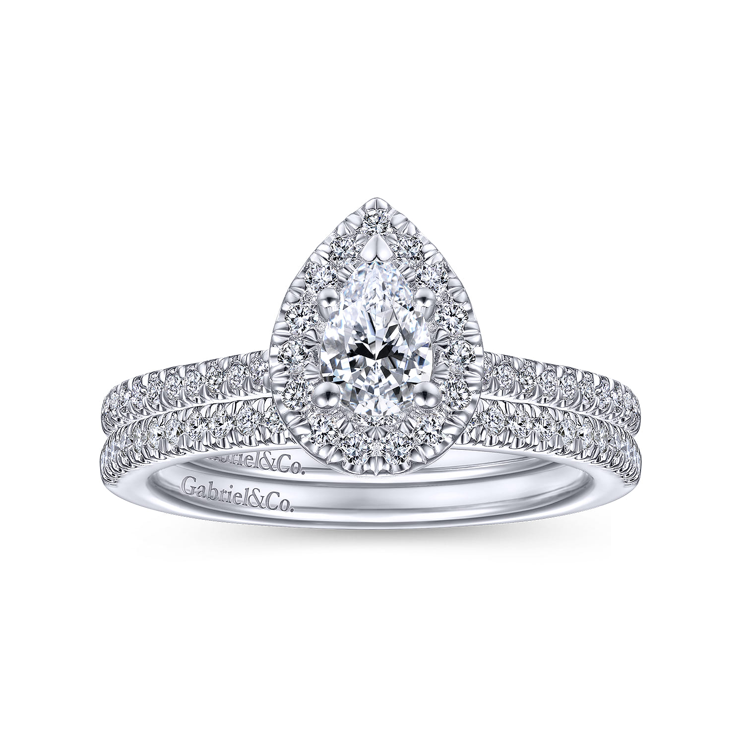 14K White Gold Matching Wedding Band - 0.12 ct - Shot 4