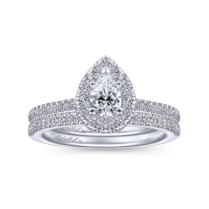 14K White Gold Matching Wedding Band