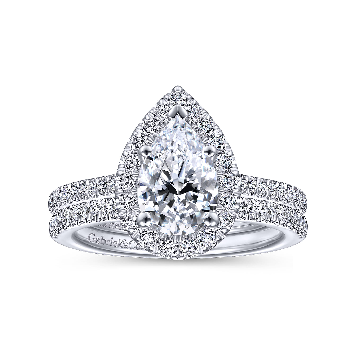 14K White Gold Matching Wedding Band - 0.12 ct - Shot 3