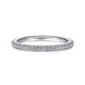 14K White Gold Matching Wedding Band - 0.13 ct