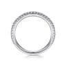 14K White Gold Matching Wedding Band - 0.13 ct