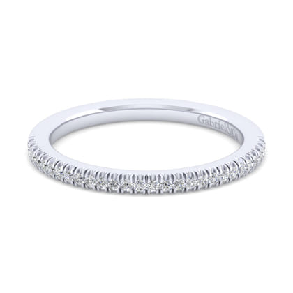 14K White Gold Matching Wedding Band