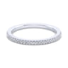 14K White Gold Matching Wedding Band - 0.13 ct