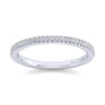 14K White Gold Matching Wedding Band - 0.13 ct