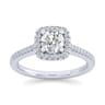 14K White Gold Matching Wedding Band - 0.13 ct