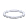 14K White Gold Matching Wedding Band - 0.13 ct