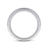 14K White Gold Matching Wedding Band - 0.13 ct