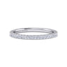 14K White Gold Matching Wedding Band - 0.17 ct