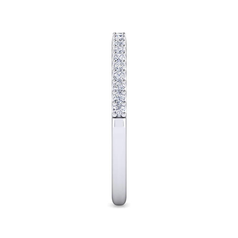 14K White Gold Matching Wedding Band - 0.17 ct - Shot 4