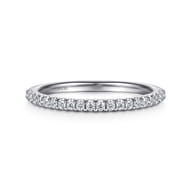 14K White Gold Matching Wedding Band