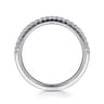14K White Gold Matching Wedding Band - 0.17 ct