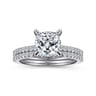 14K White Gold Matching Wedding Band - 0.17 ct