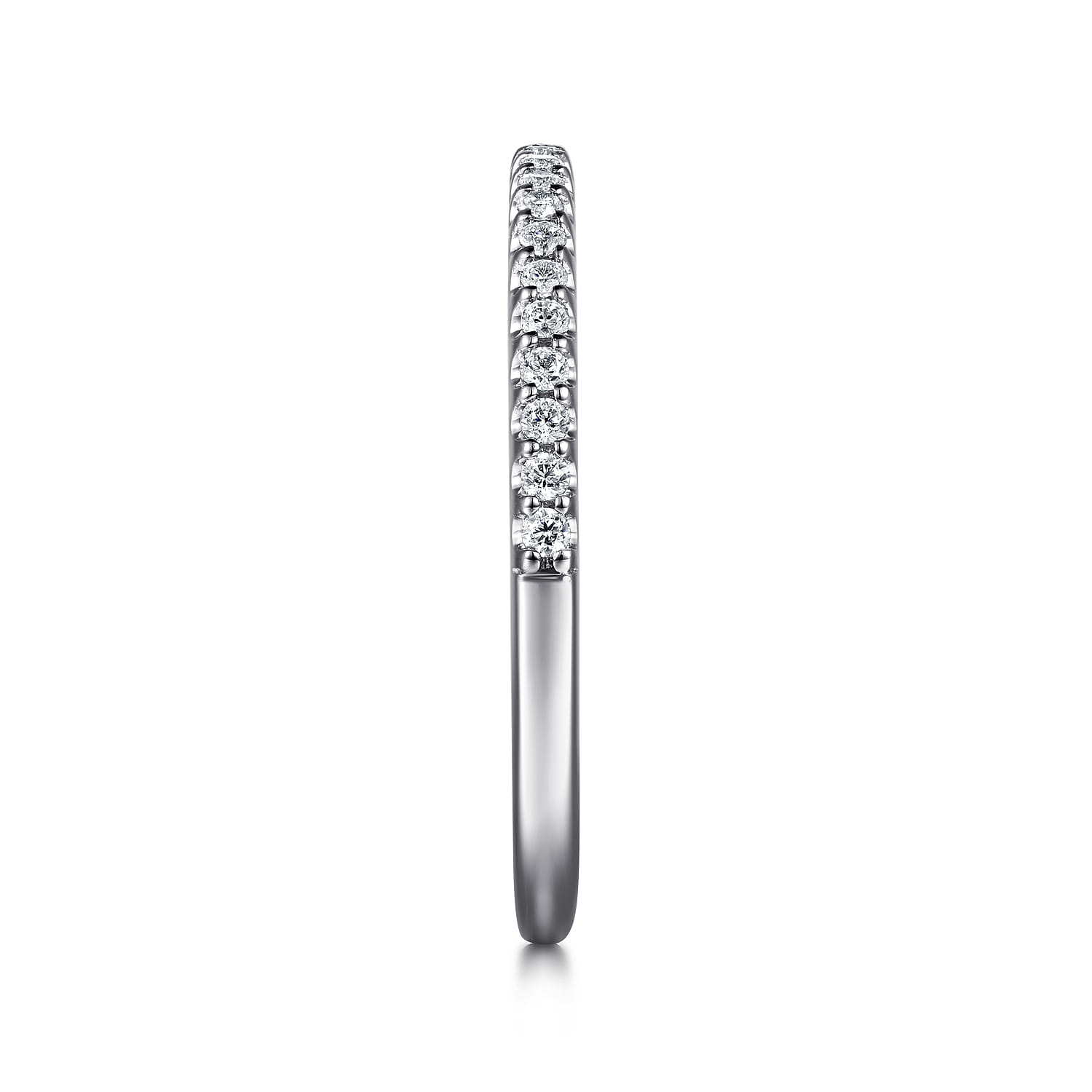 14K White Gold Matching Wedding Band - 0.17 ct - Shot 5