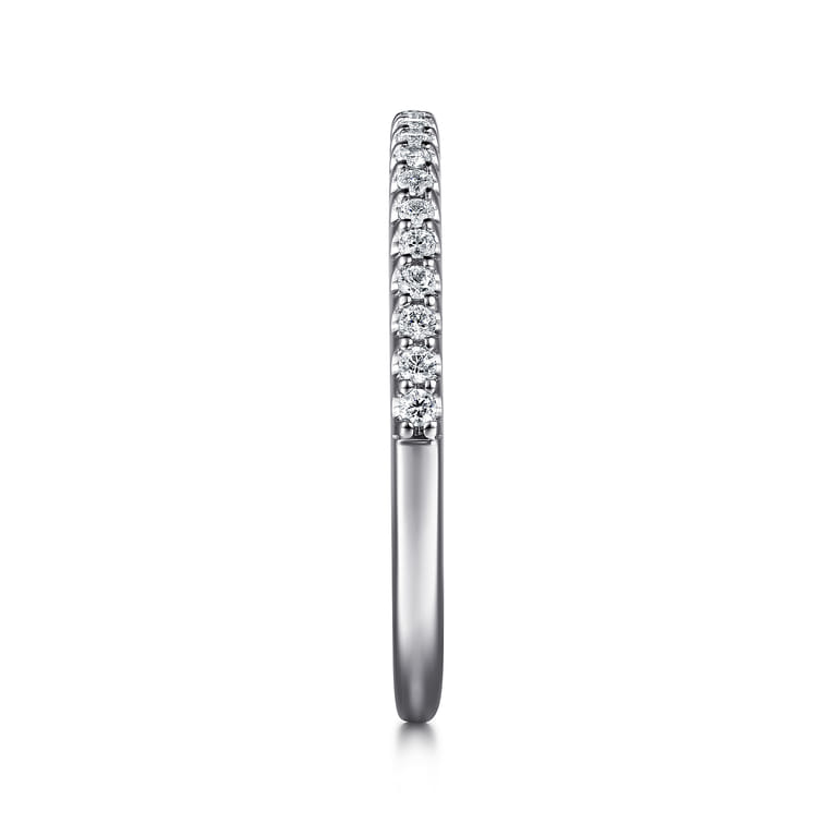 14K White Gold Matching Wedding Band - 0.17 ct - Shot 5