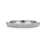14K White Gold Matching Wedding Band - 0.17 ct