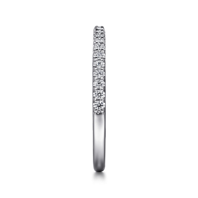 14K White Gold Matching Wedding Band - 0.17 ct - Shot 5