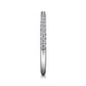 14K White Gold Matching Wedding Band - 0.17 ct