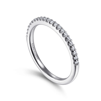 14K White Gold Matching Wedding Band