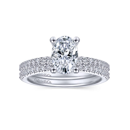14K White Gold Matching Wedding Band