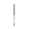 14K White Gold Matching Wedding Band - 0.17 ct