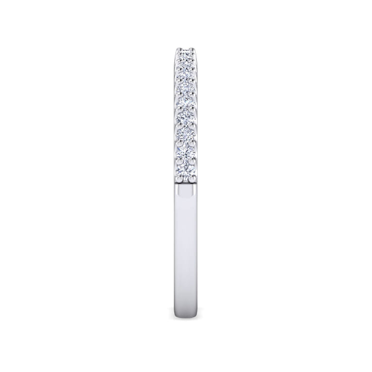 14K White Gold Matching Wedding Band - 0.17 ct - Shot 4