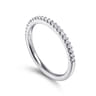 14K White Gold Matching Wedding Band - 0.17 ct