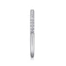 14K White Gold Matching Wedding Band - 0.17 ct