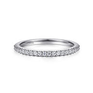 14K White Gold Matching Wedding Band