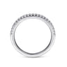 14K White Gold Matching Wedding Band - 0.17 ct