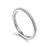 14K White Gold Matching Wedding Band - 0.17 ct