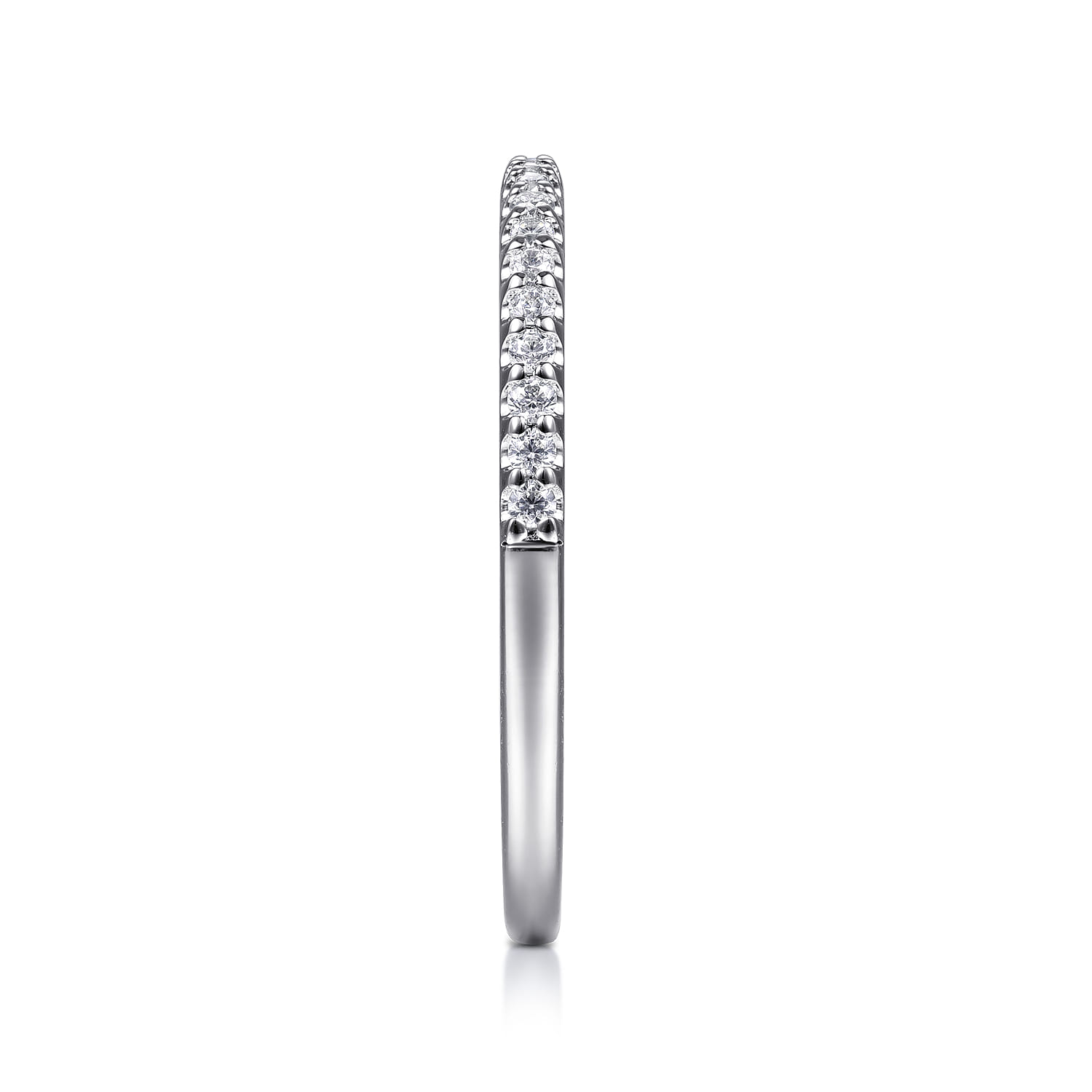 14K White Gold Matching Wedding Band - 0.17 ct - Shot 5