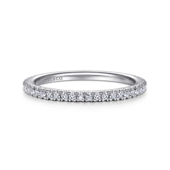 14K White Gold Matching Wedding Band