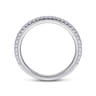 14K White Gold Matching Wedding Band - 0.21 ct