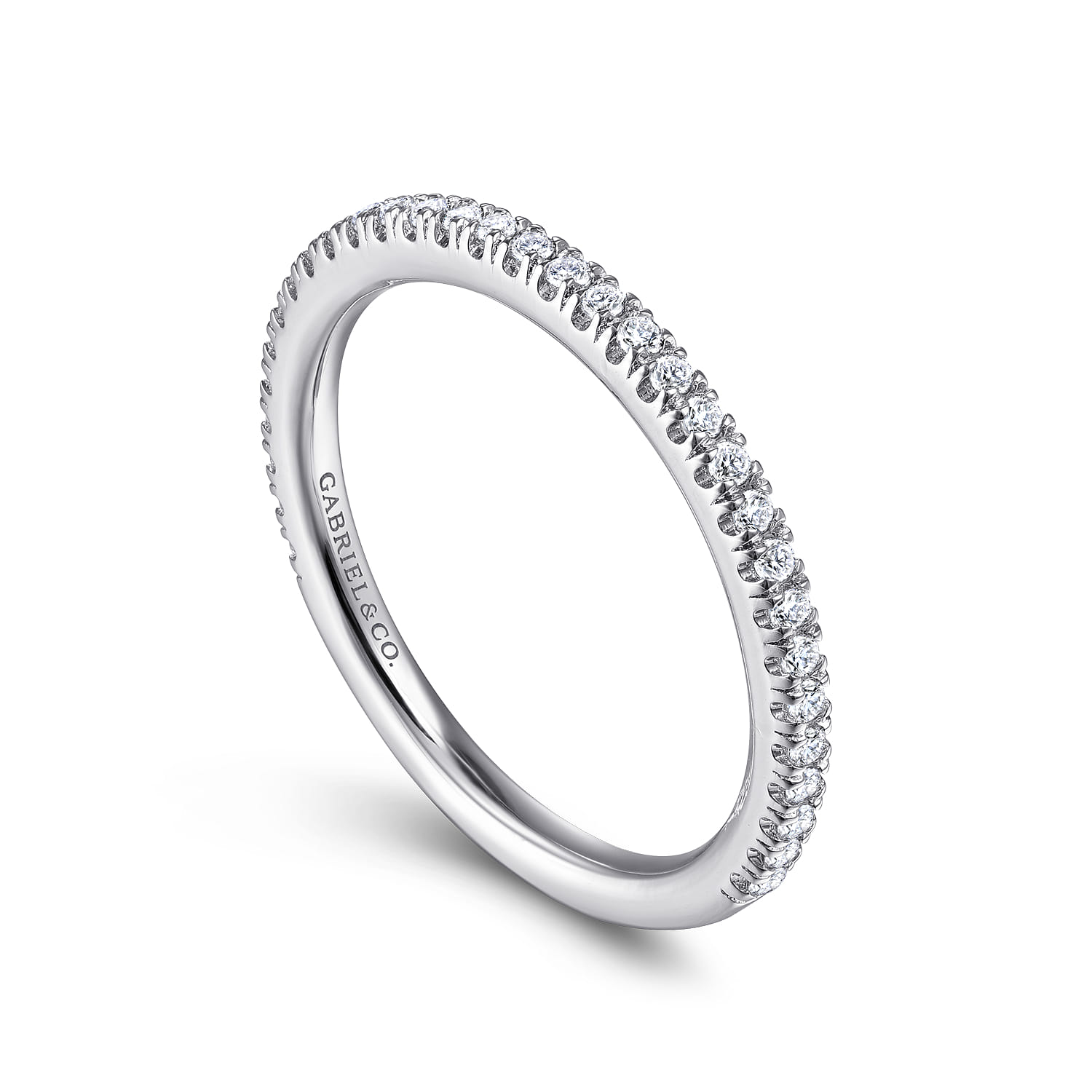 14K White Gold Matching Wedding Band - 0.21 ct - Shot 3