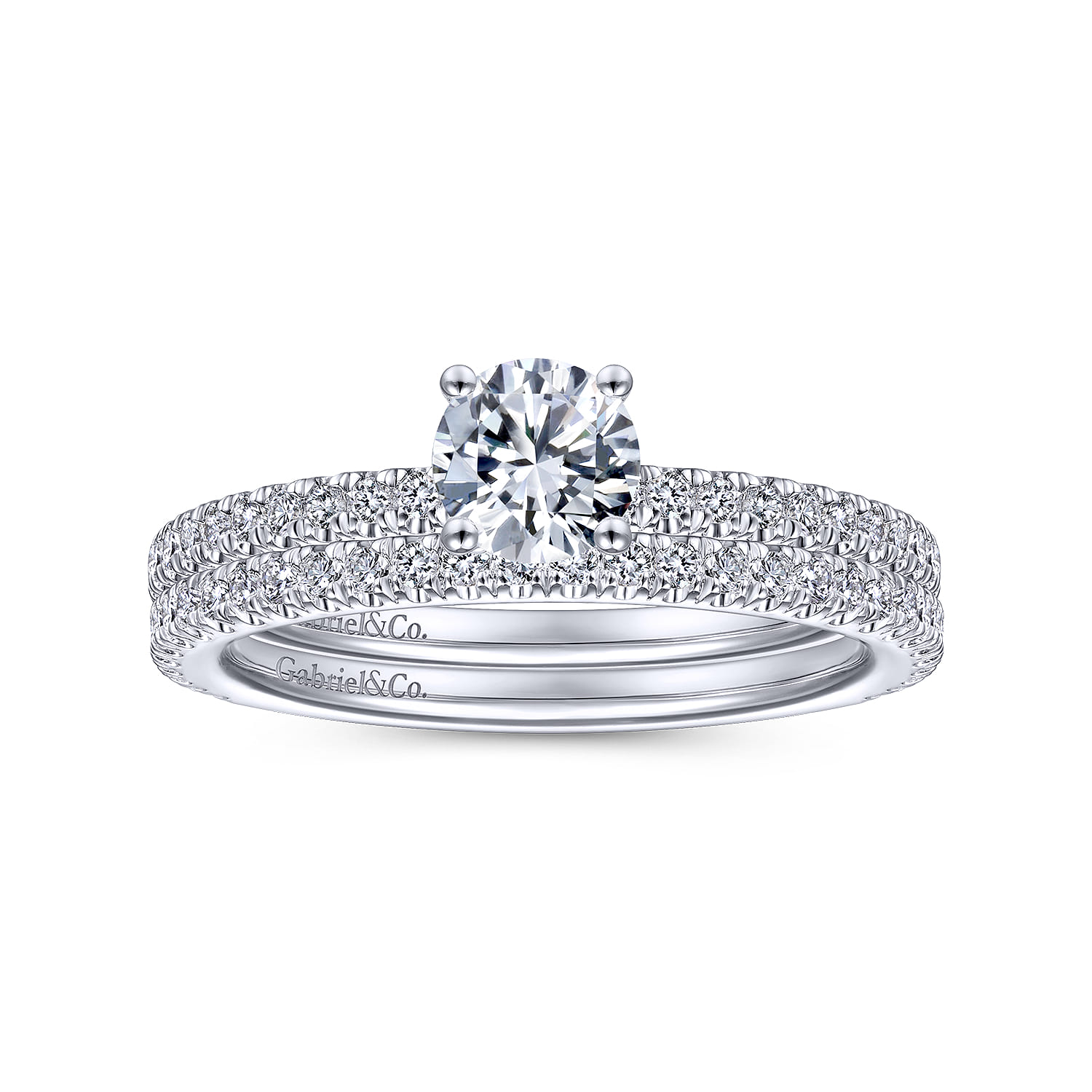 14K White Gold Matching Wedding Band - 0.21 ct - Shot 4