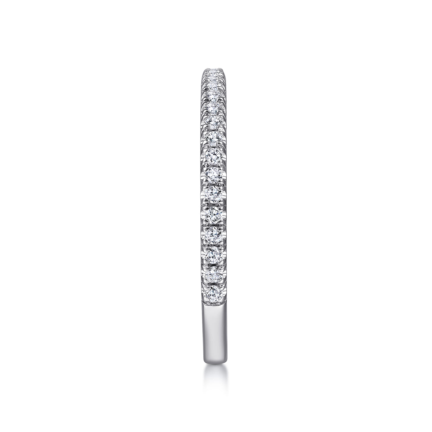 14K White Gold Matching Wedding Band - 0.21 ct - Shot 5