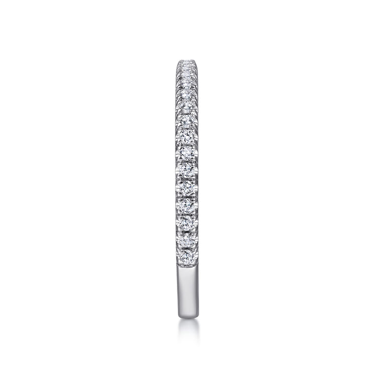 14K White Gold Matching Wedding Band - 0.21 ct - Shot 5