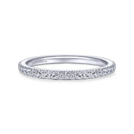 14K White Gold Matching Wedding Band