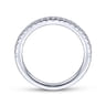 14K White Gold Matching Wedding Band - 0.22 ct